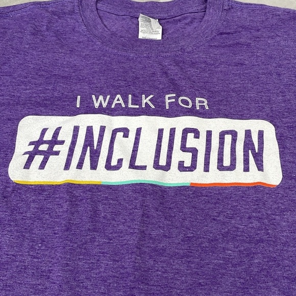 Unisex Gildan Best Buddies Friendship Walk Inclusion Short Sleeve Shirt Large - Picture 3 of 14